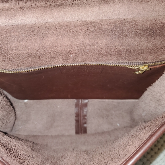 Vintage Coach Willis Station Crossbody Shoulder Bag Brown Leather - Picture 14 of 16